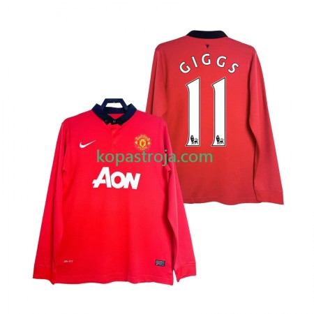 Billiga Fotbollströjor Manchester United GIGGS 11 2013 2014 Retro Hemma tröja Långärmad